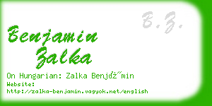 benjamin zalka business card